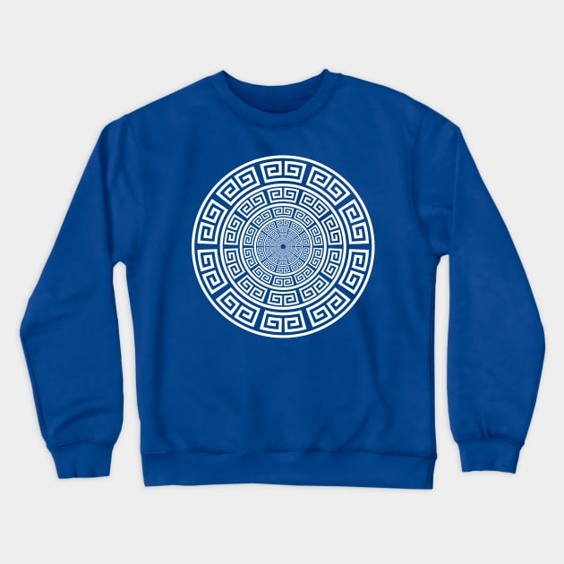 Meander Greek Symbol Crewneck Sweatshirt by Scar
